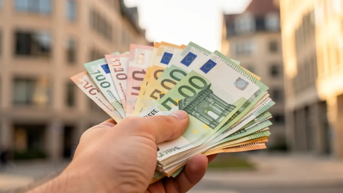 Imagen genérica de dinero y edificios de oficinas.