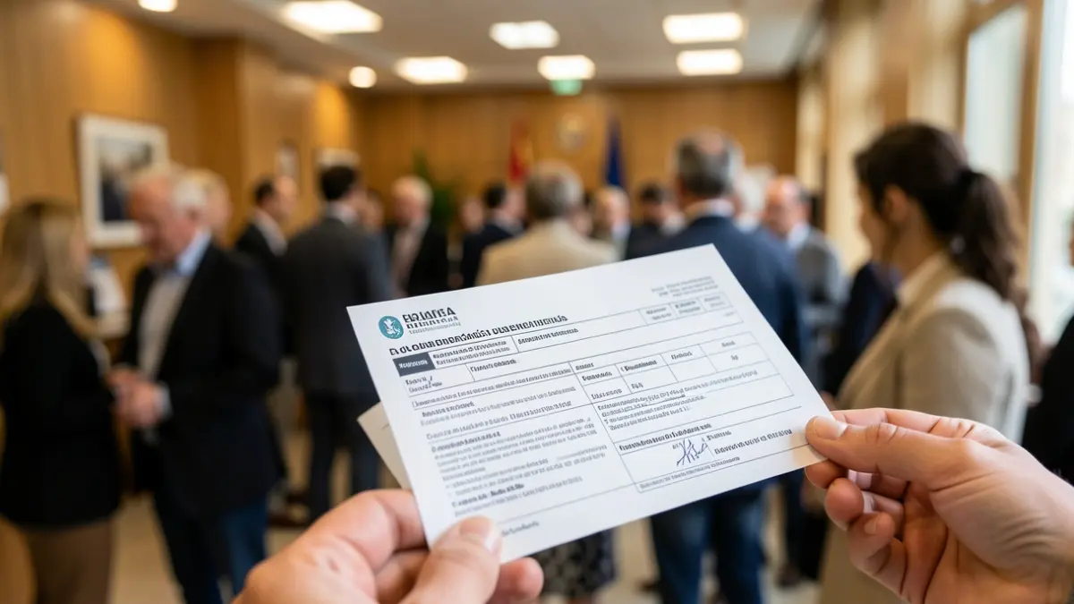 Generic image of unemployment documentation.