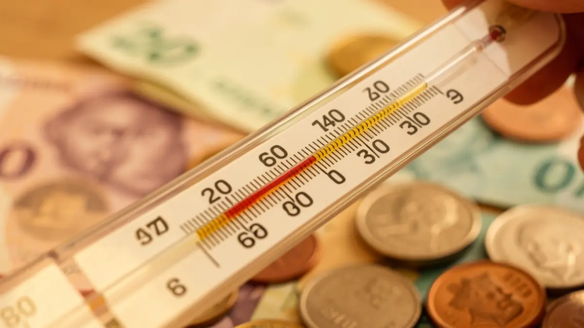 Imagen genérica de un termómetro que indica una subida de precios.