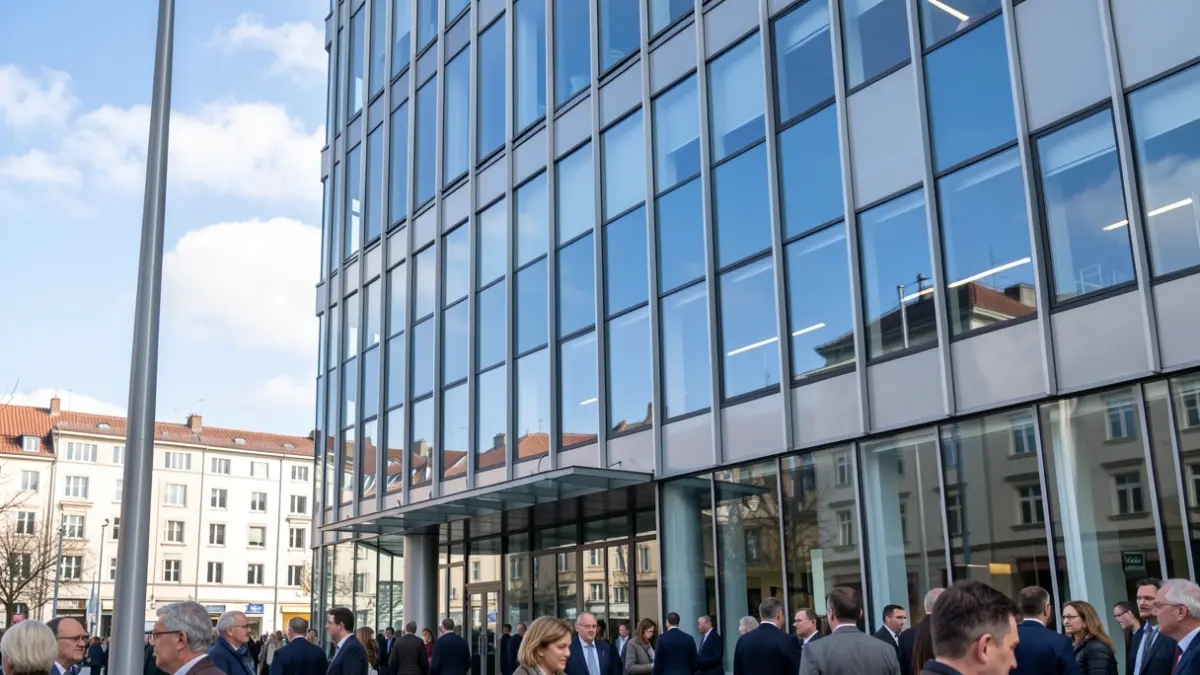 Imagen genérica de un edificio de oficinas moderno.