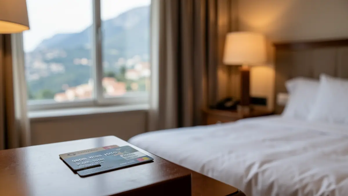 Imagen genérica de una habitación de hotel con vistas al mar.