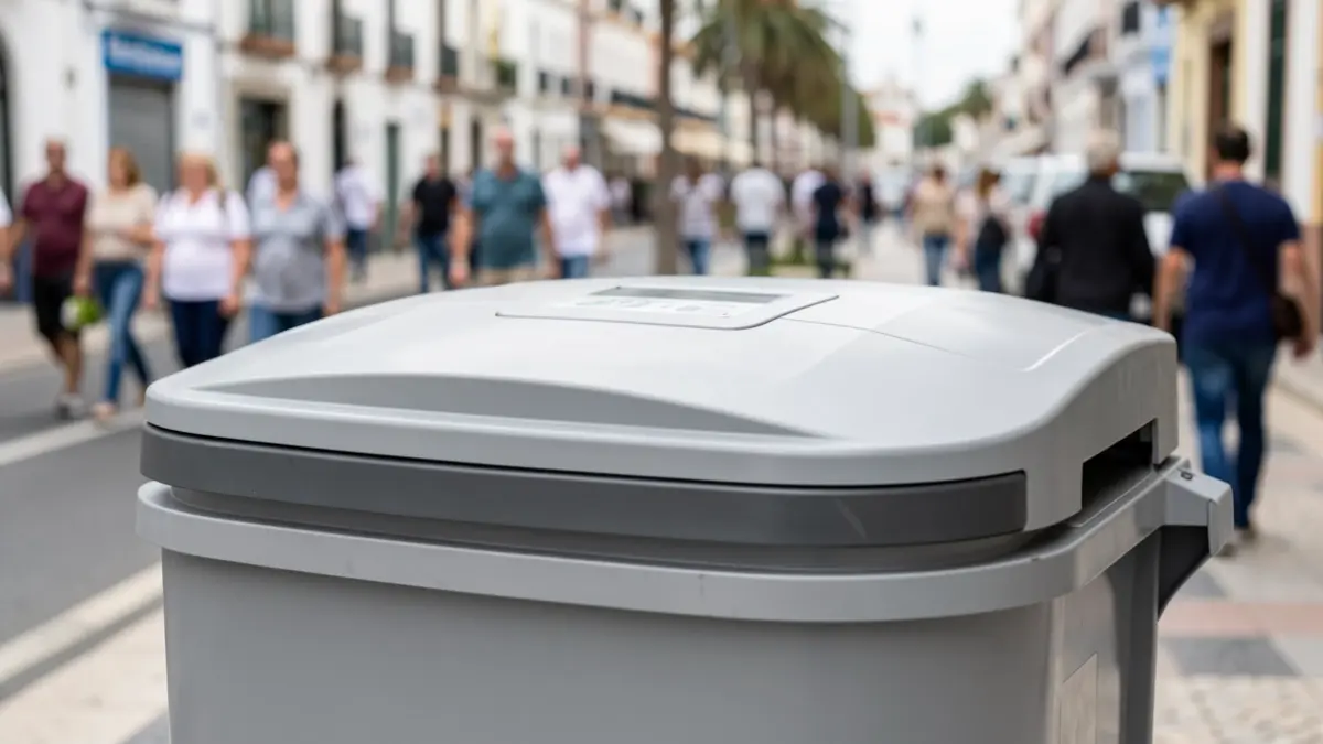 Generic image of an urban waste container.