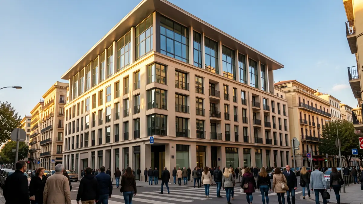 Imagen genérica de un edificio de oficinas en Barcelona.