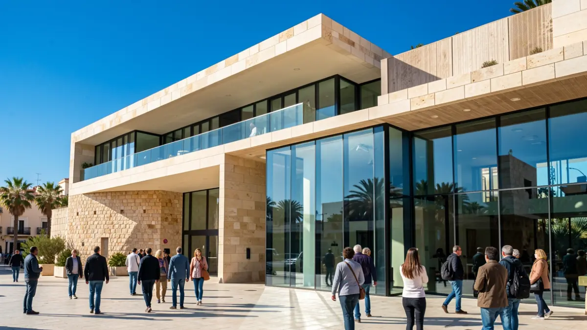 Facade of Casa Mediterráneo in Alicante where the technology summit will be held.