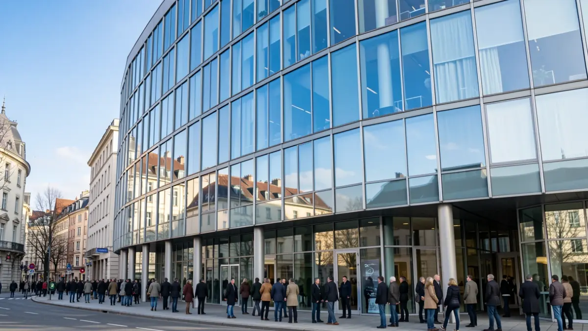 Imagen genérica de un edificio de oficinas moderno.