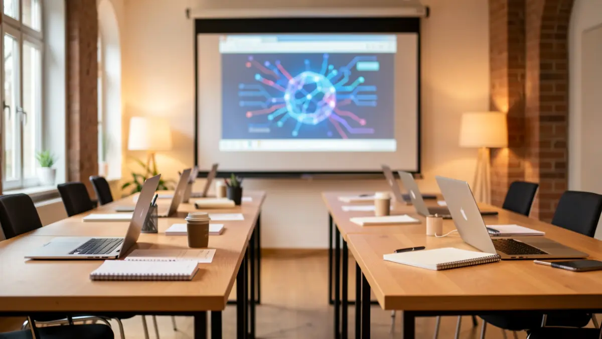 Imagen genérica de un taller de formación sobre inteligencia artificial.