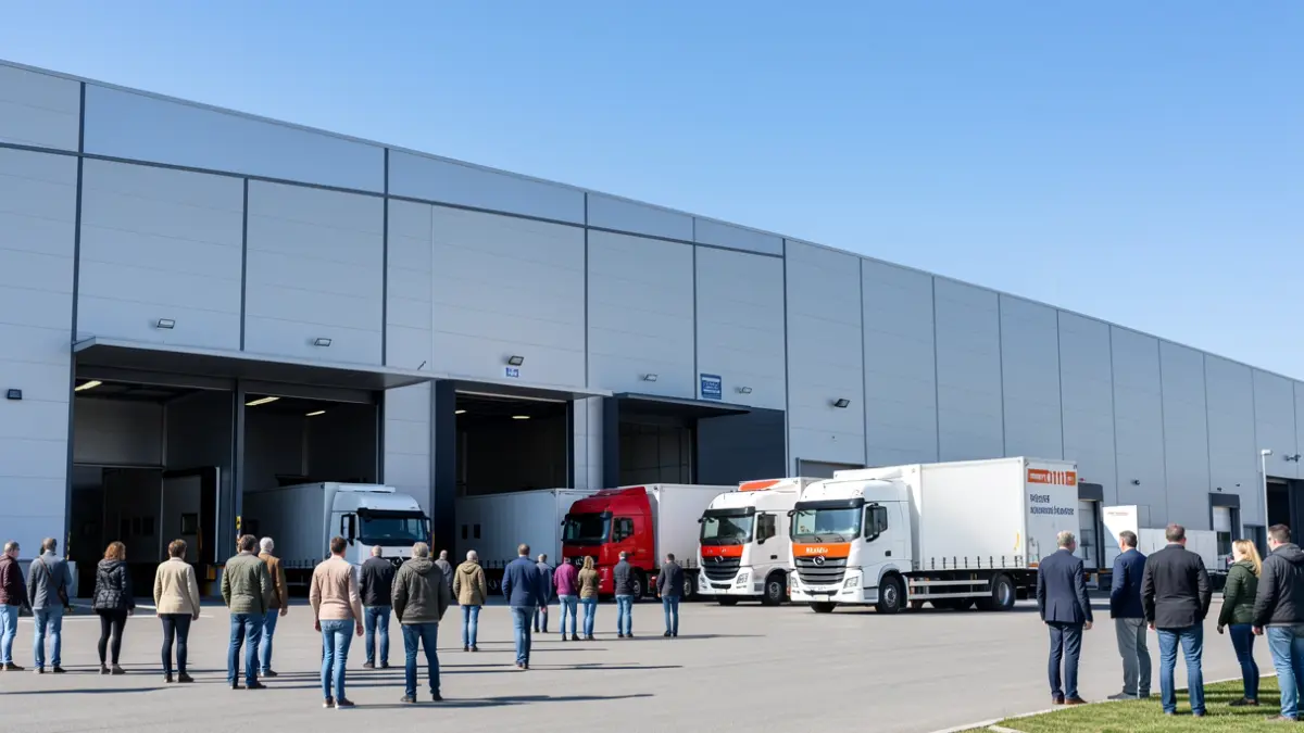 Generic image of a modern logistics center.