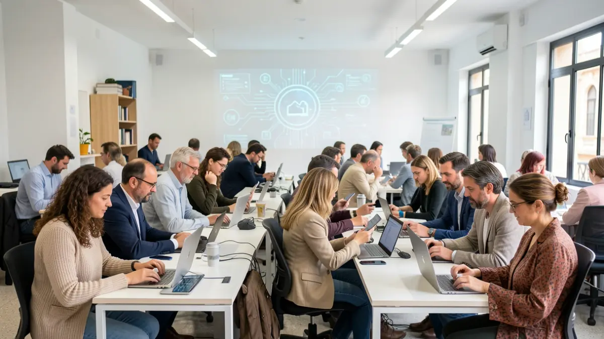 Image of a workshop on artificial intelligence for business professionals in the province of Cordoba.