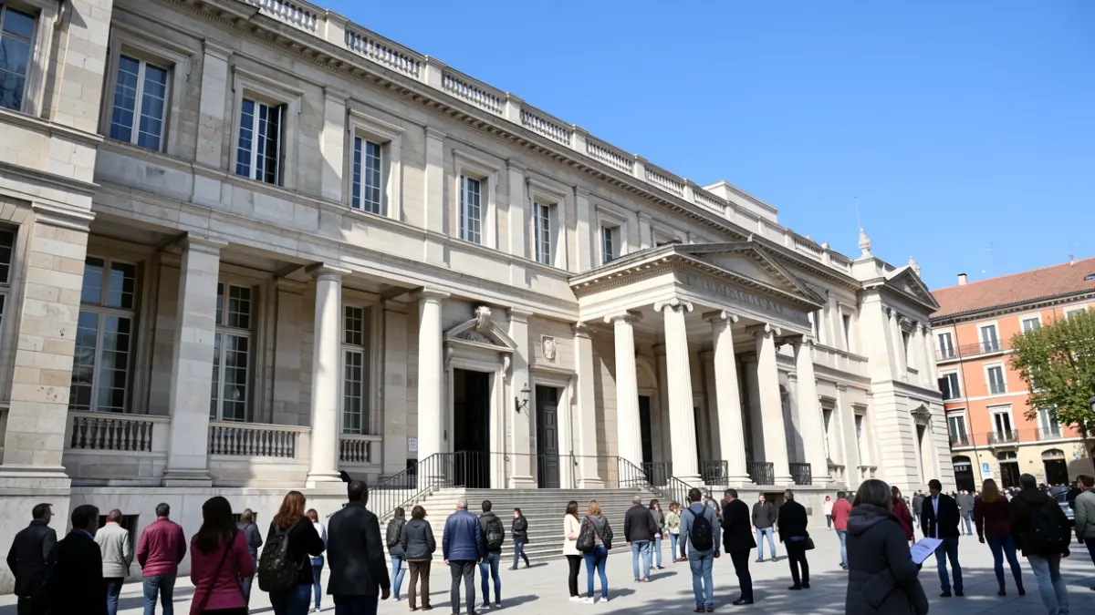 Facade of the National Museum of Natural Sciences (MNCN-CSIC) in Madrid.