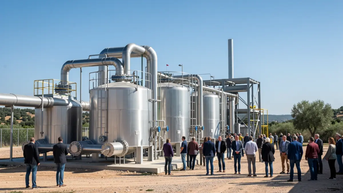 Imagen genérica de una planta de tratamiento de aguas industriales.