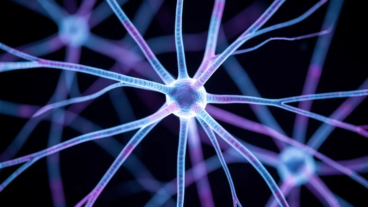 Generic image of illuminated abstract neural networks.