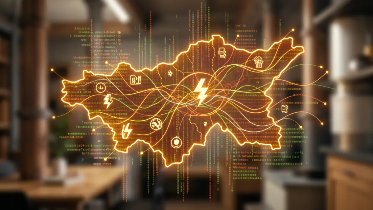 Imagen genérica de transformación digital en el sector energético gallego.