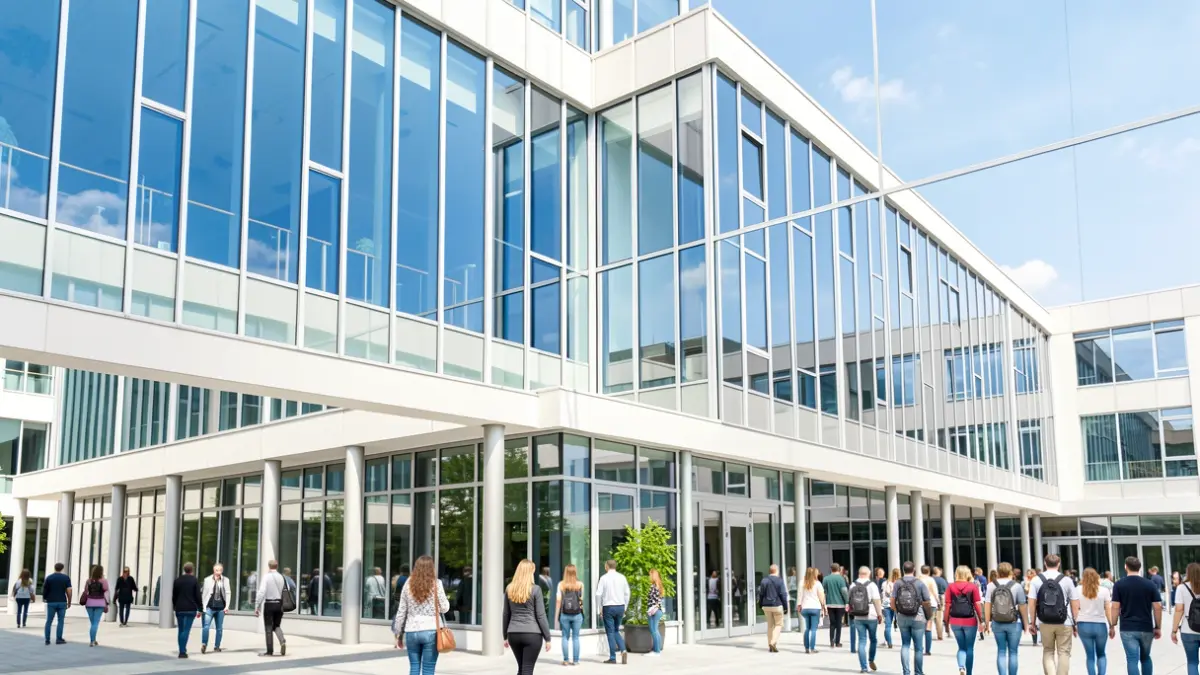 Imagen genérica de un edificio universitario moderno.