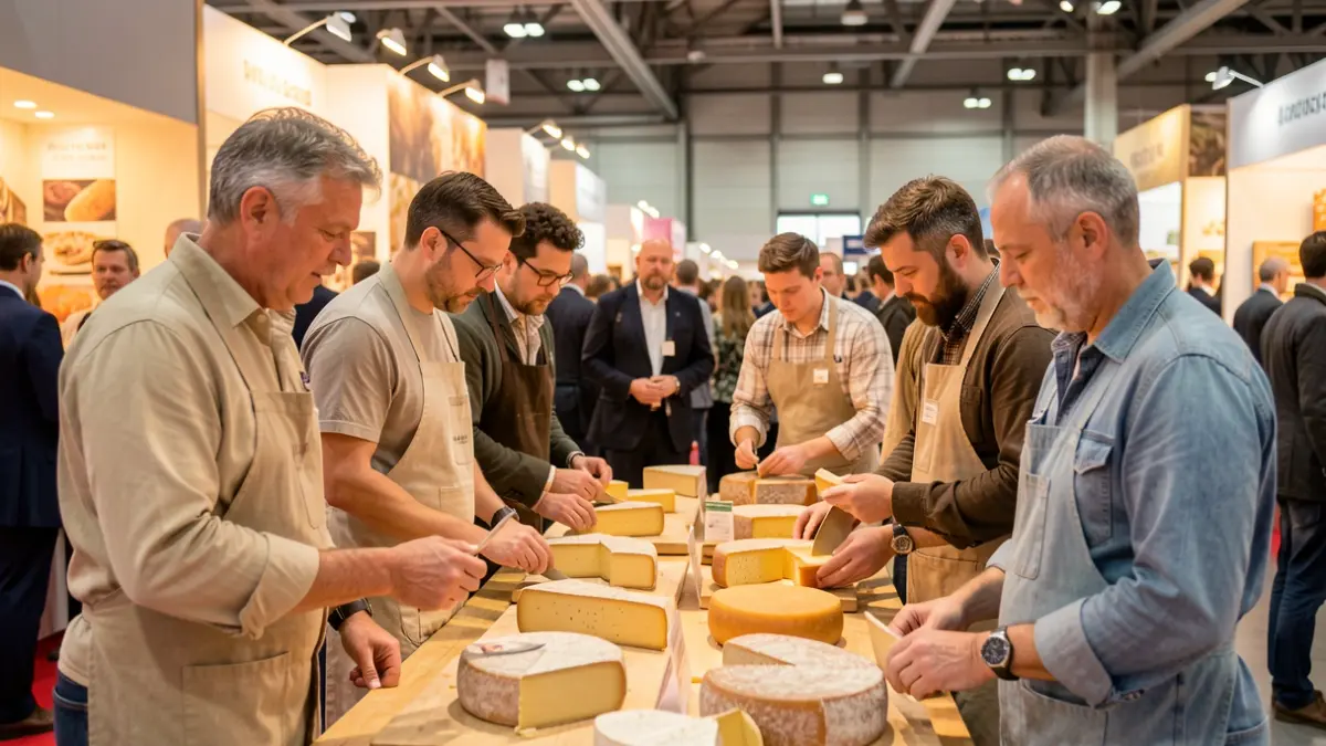 Fuerteventura cheese producers participating in an international gastronomic festival in Cordoba.