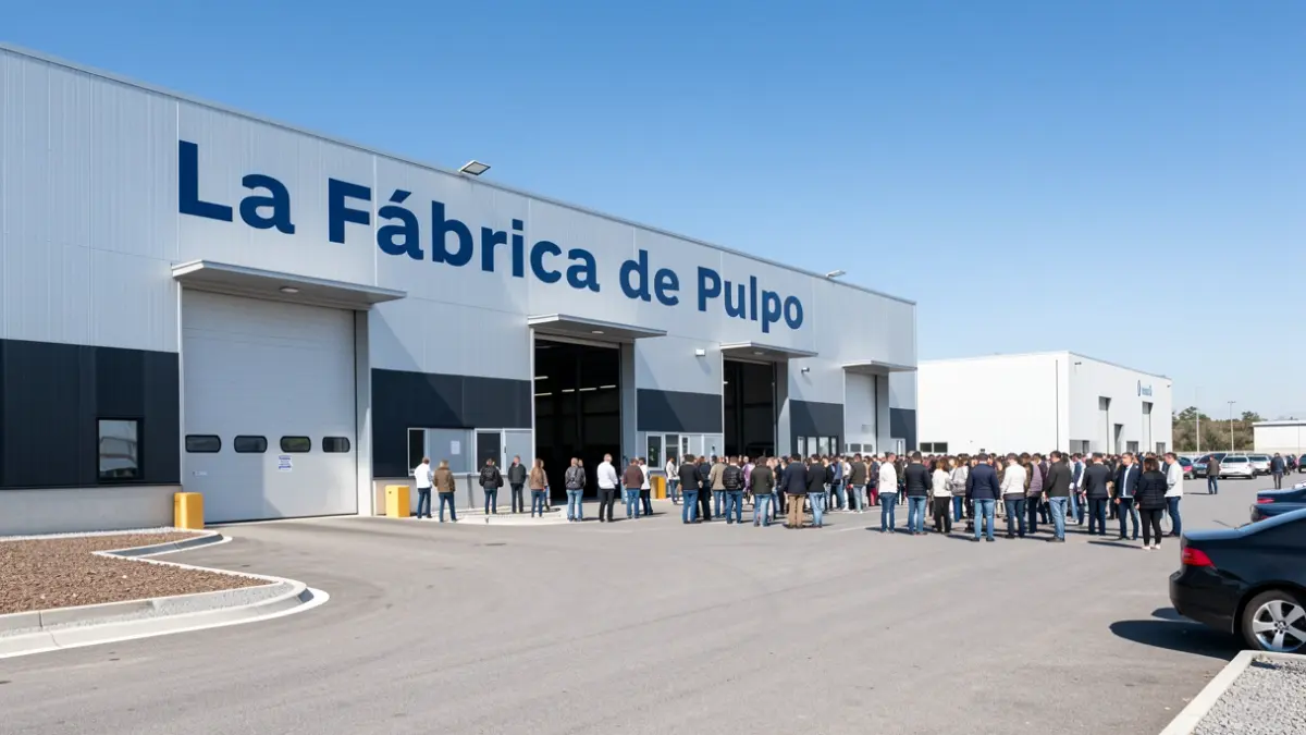 Imagen exterior de una moderna nave industrial en Arganda del Rey.