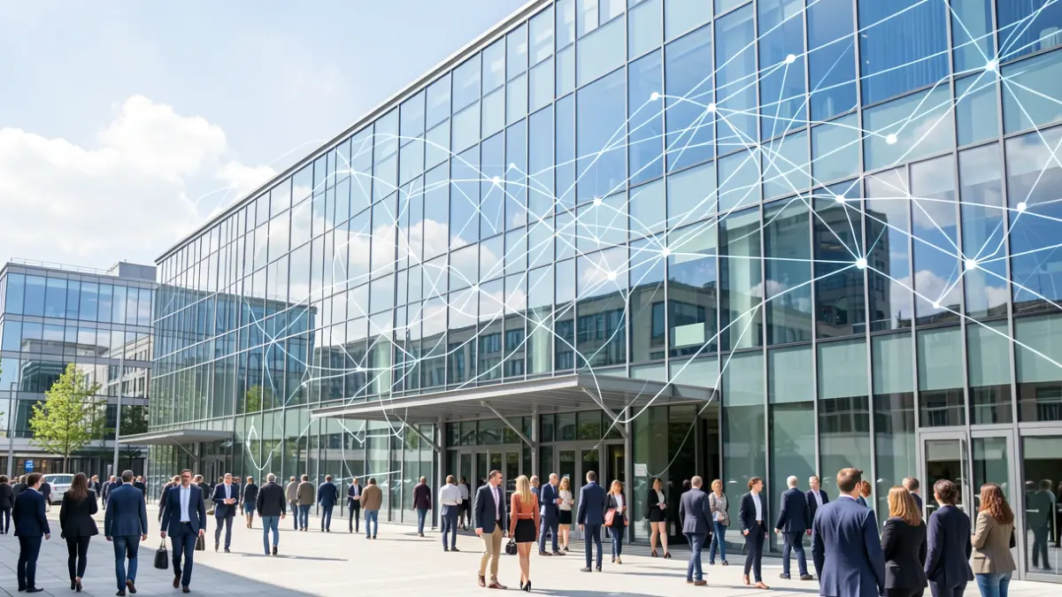 Generic image of a modern office building with glass reflections.