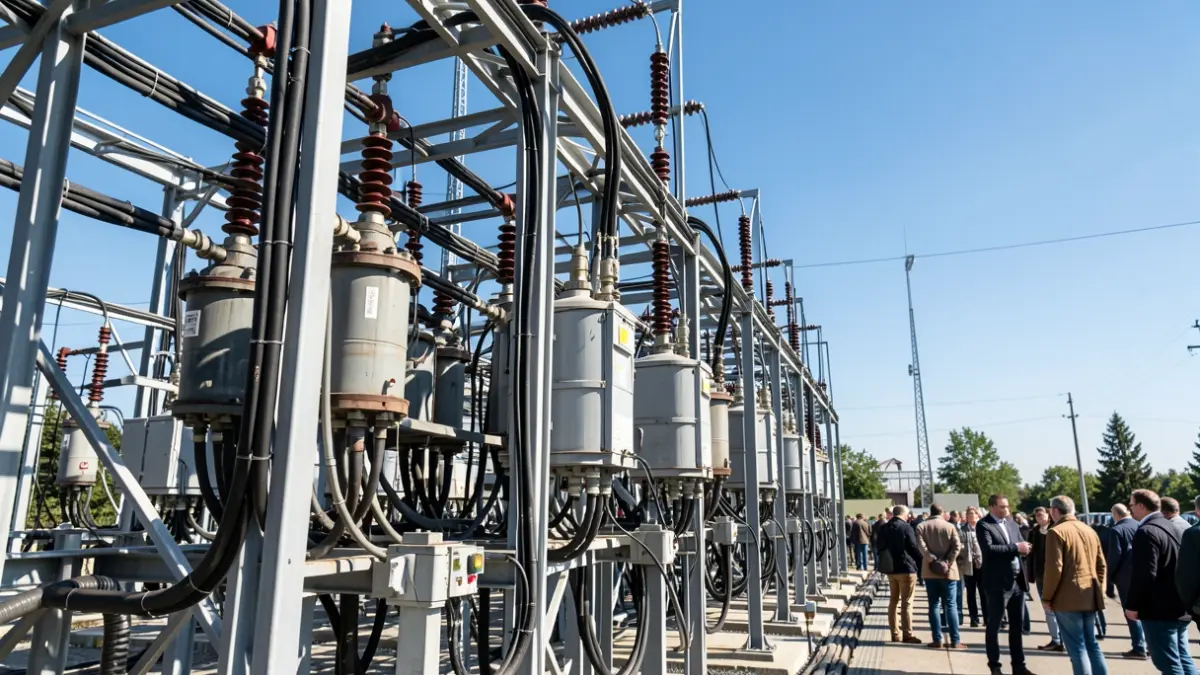 Imagen genérica de una subestación eléctrica.