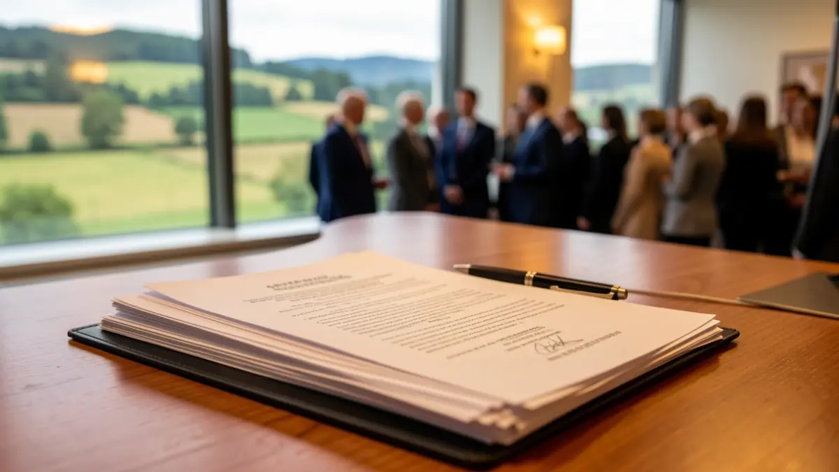 Generic image of administrative management and economic aid documents.