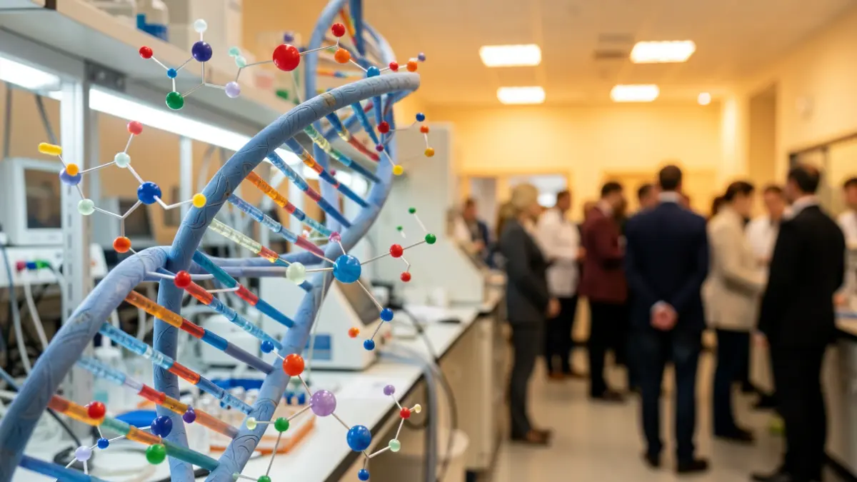 Visual representation of genetic and molecular research in cardiovascular diseases.