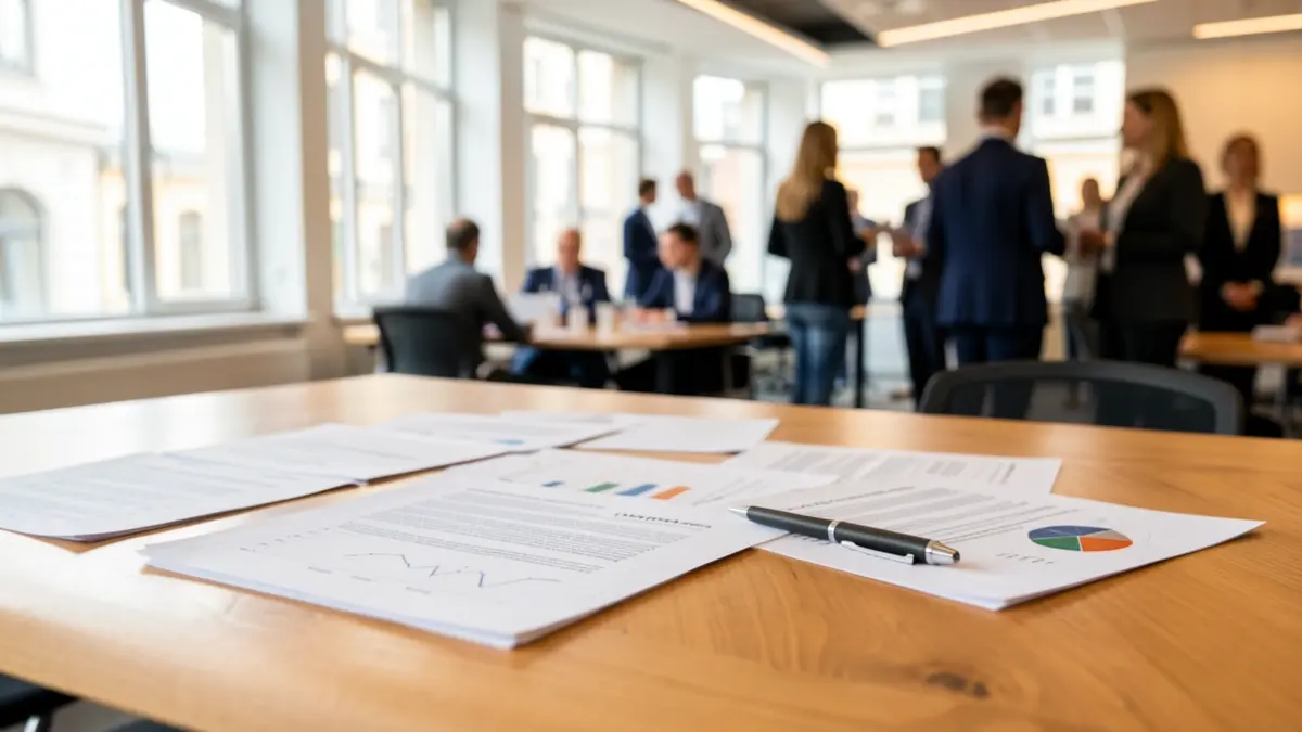 Generic image of documents and an office table.