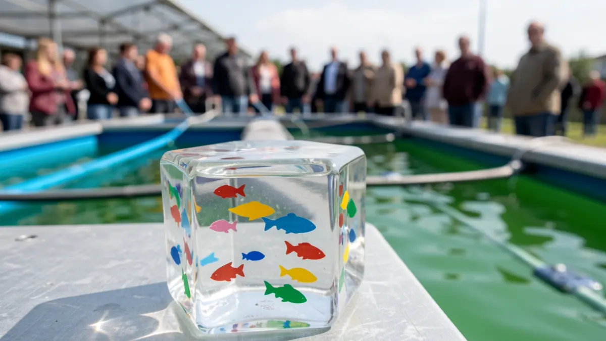 Imaxe xenérica de suplementos alimentarios para peixes de cultivo.