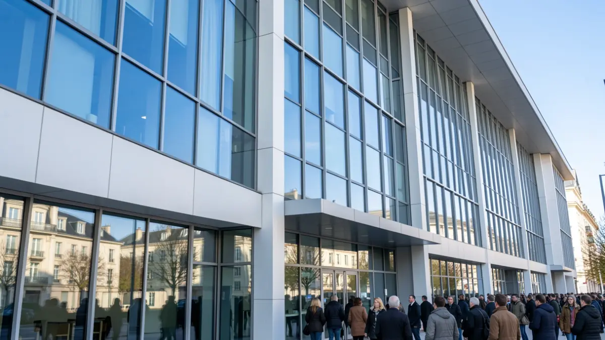 Imagen genérica de un edificio de oficinas moderno.
