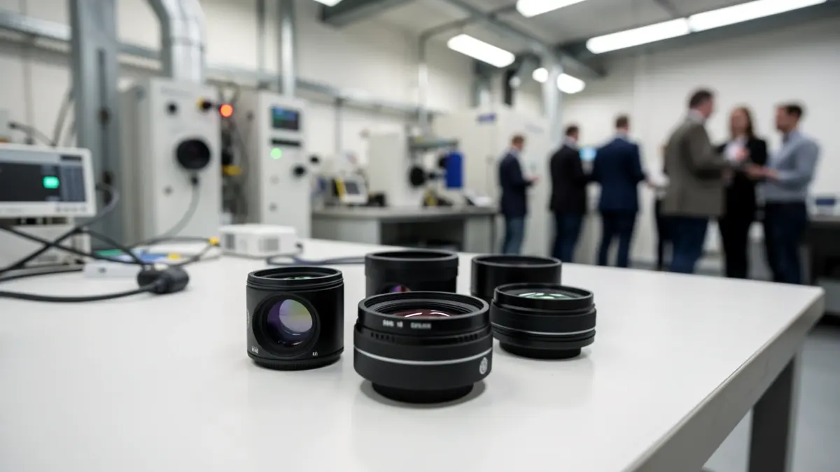 Image of a laboratory developing optical technology for satellites.
