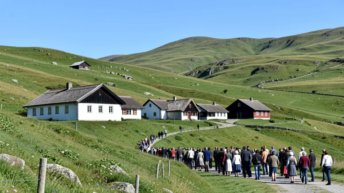 Imagen genérica del paisaje y caseríos tradicionales de Euskadi.