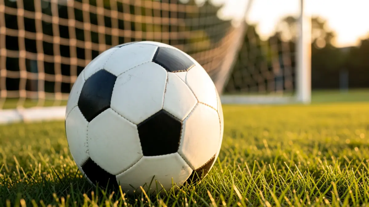 Imagen genérica de un balón de fútbol sobre césped.