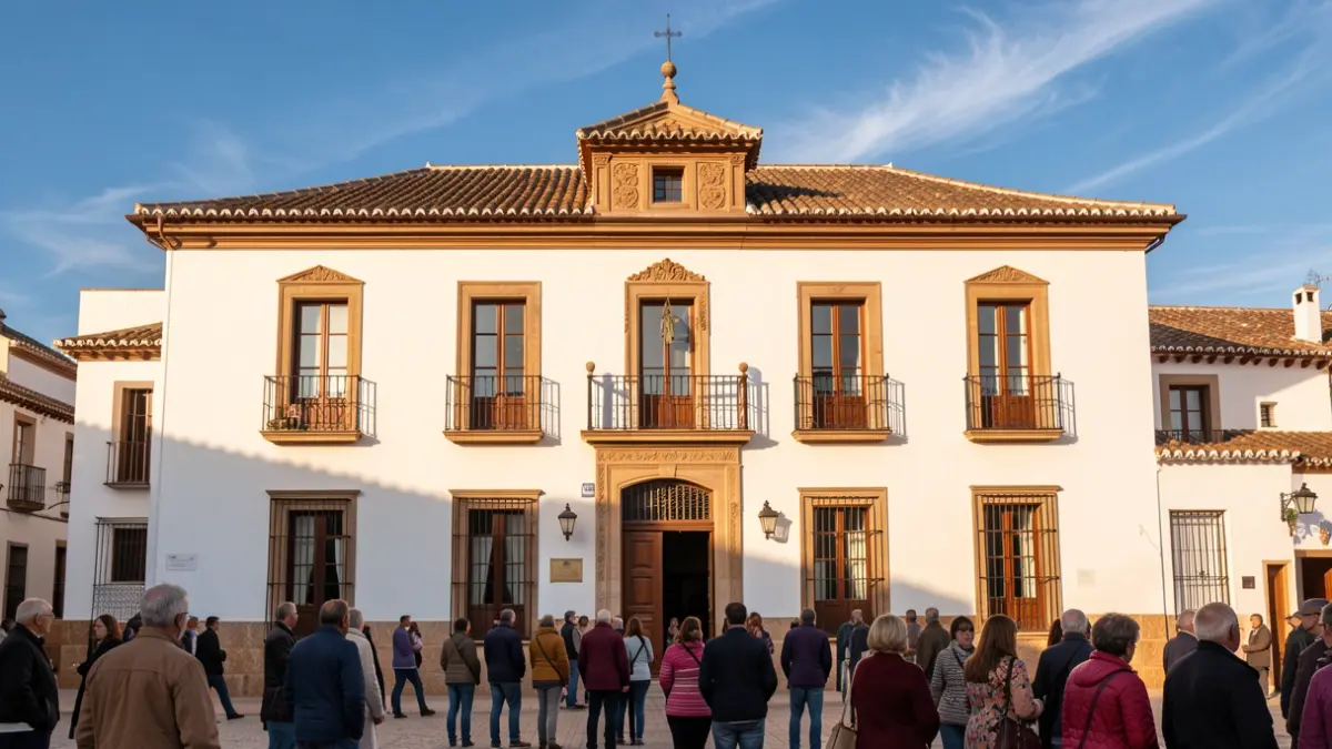 Fachada de la Casa de la Cultura de Espiel.