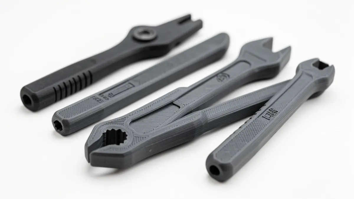 Generic image of 3D printed tools with ergonomic design.