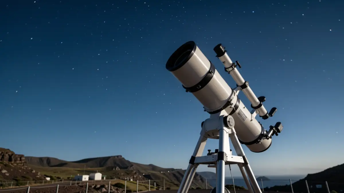 Gamma-ray astronomy telescope at the Roque de los Muchachos Observatory, La Palma.
