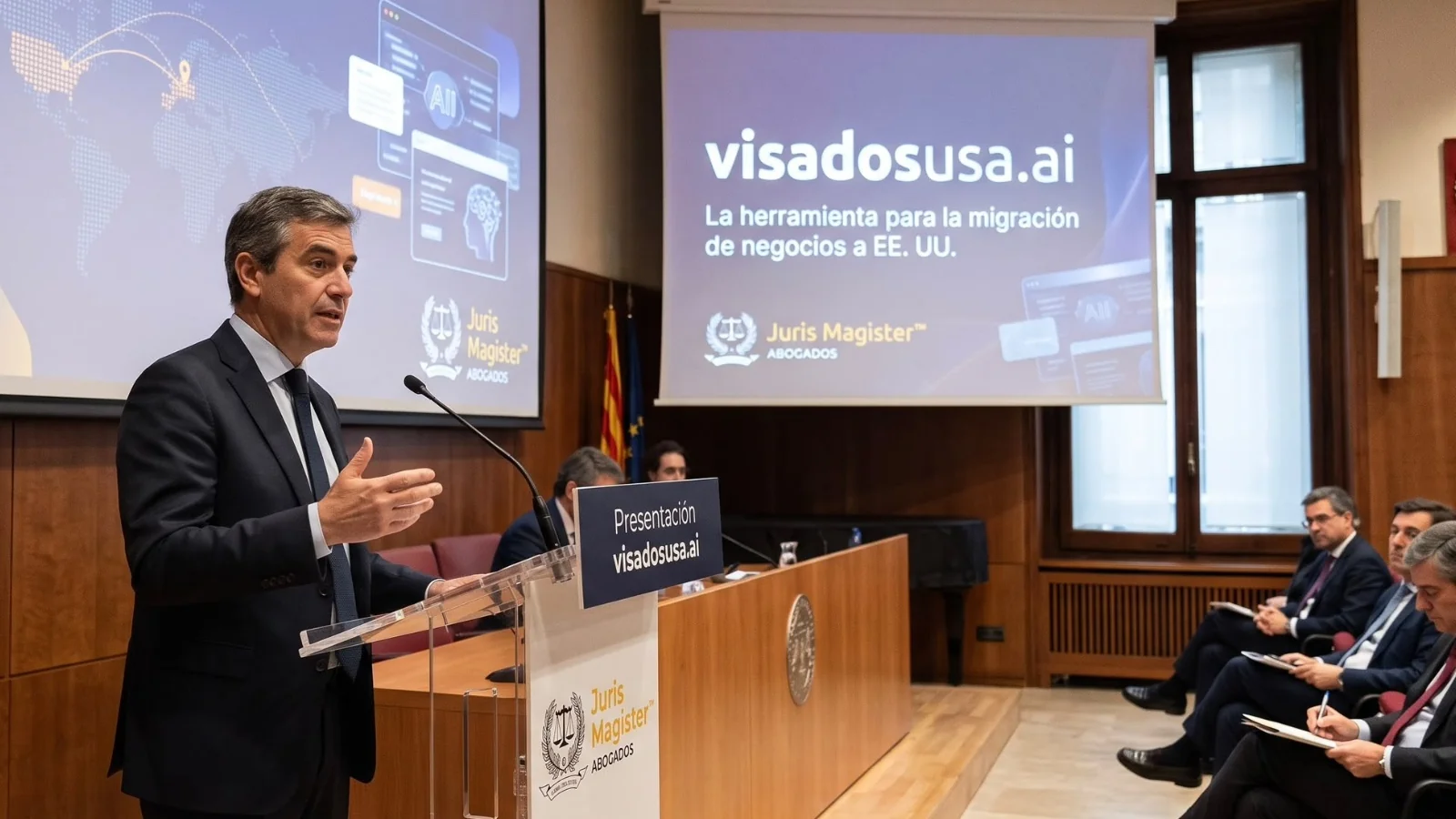 Juris Magister presenta visadosusa.ai, desarrollada por profesionales catalanes para la migración de negocios a EE. UU.
