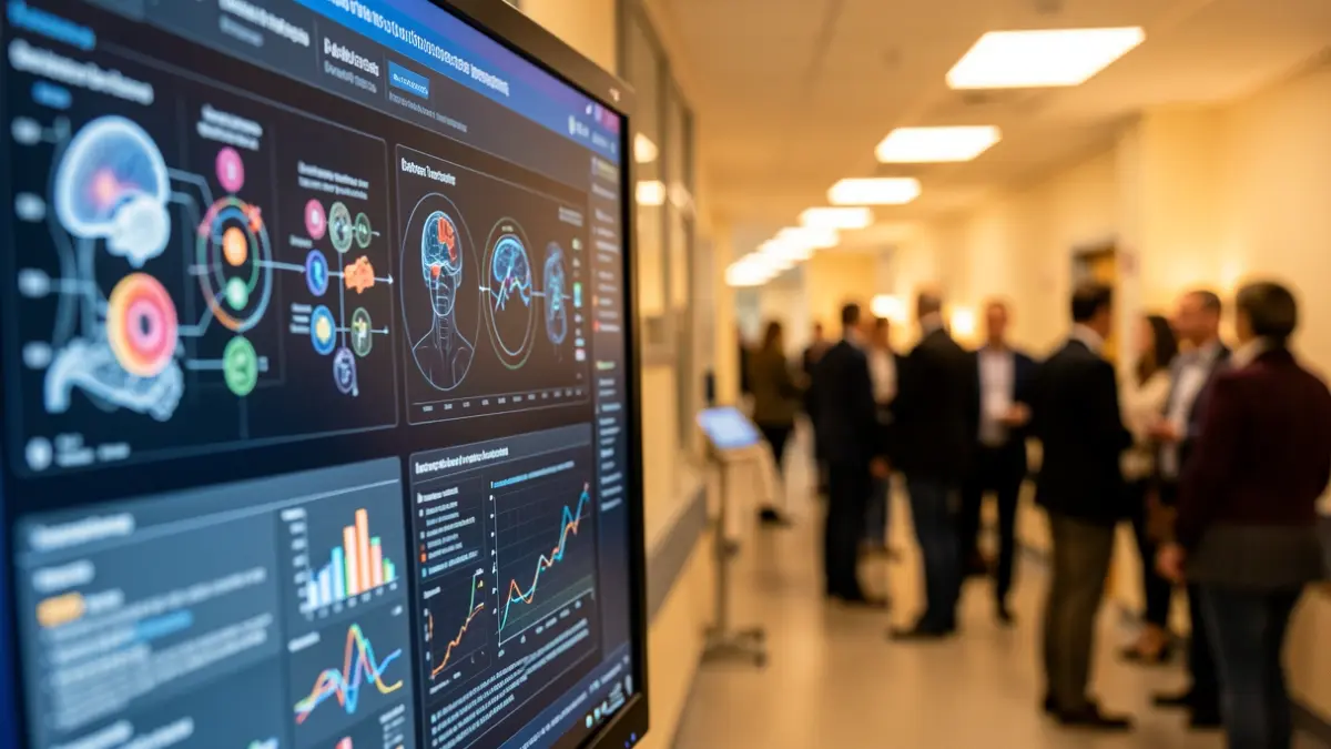 Generic image of a digital interface with medical data and artificial intelligence algorithms.