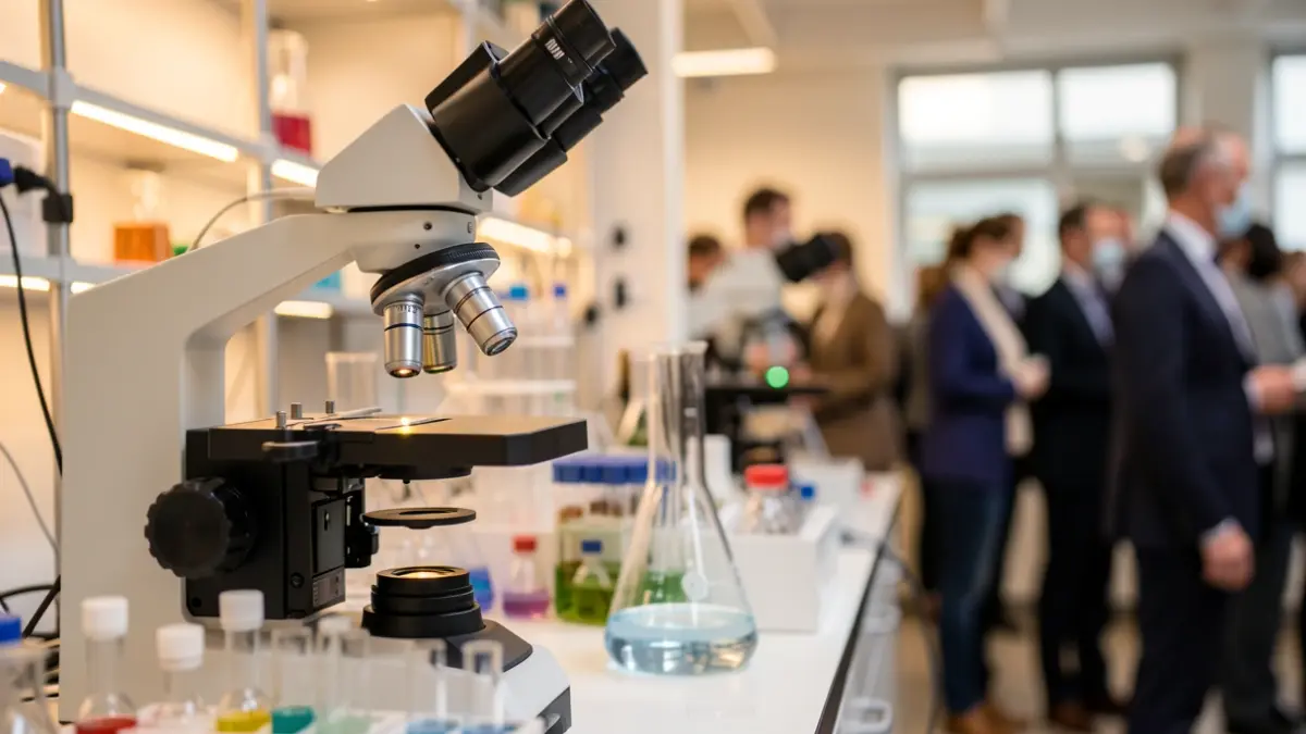 Generic image of a medical research laboratory with advanced equipment.