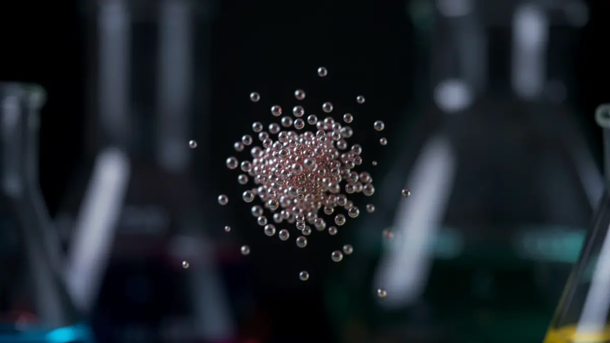 Tiny, glowing carbon nanodots.