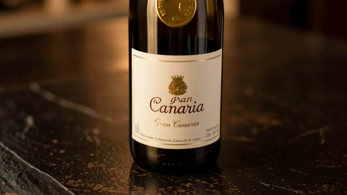 Generic image of a wine bottle with a golden medal.